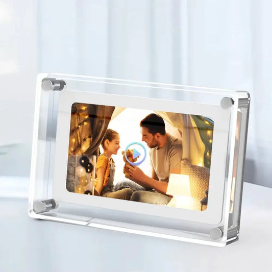 5 Inch Acrylic Digital Photo Frame 1200mAh Vertical Display IPS Screen 4G Memory Battery Porta Retrato Digital picture frame from PriceLows™