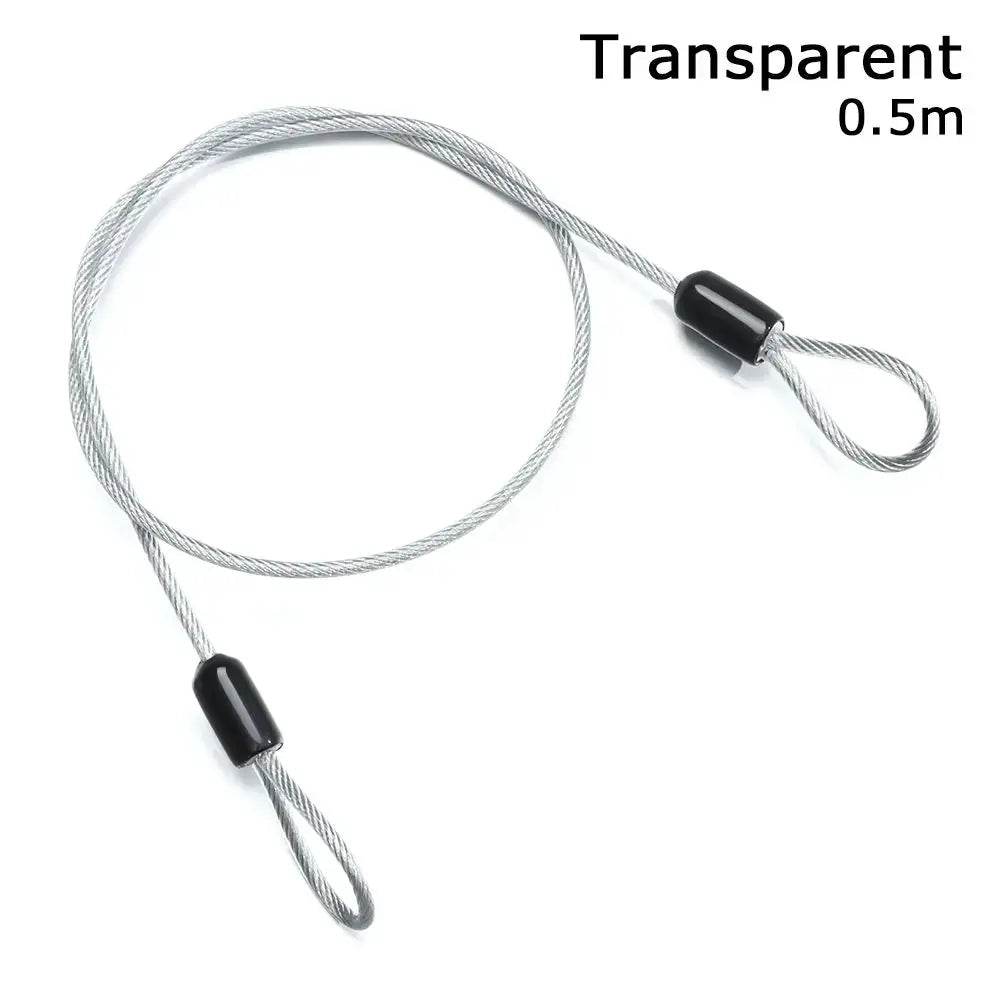 0.5/1/2Meters Security Safety Rope Anti-theft Ropes Cycling Strong Wire Bicycle Lock Wire Steel Cable Lock Road Bike Lock from PriceLows™