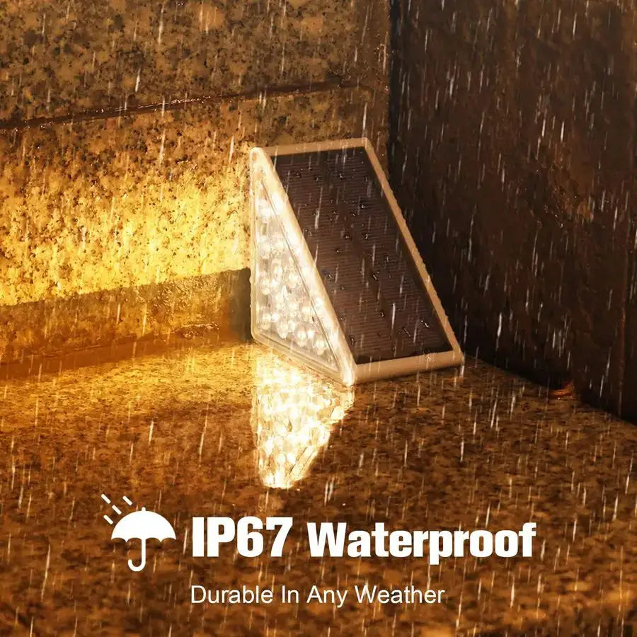 Outdoor Stair Lights 12 Pack, Solar Step Lights Waterproof IP67,80 Lumen, Led Step Light Outdoor for Garden Backyard Stair, Fron from PriceLows™