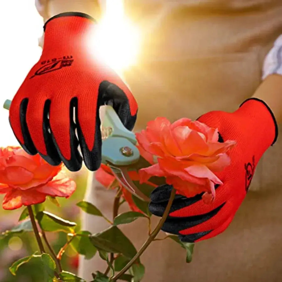Gardeng Gloves for Men Women Breathable Rubber Coated Workg Gloves for Outdoor Gardeng Yard Work from PriceLows™