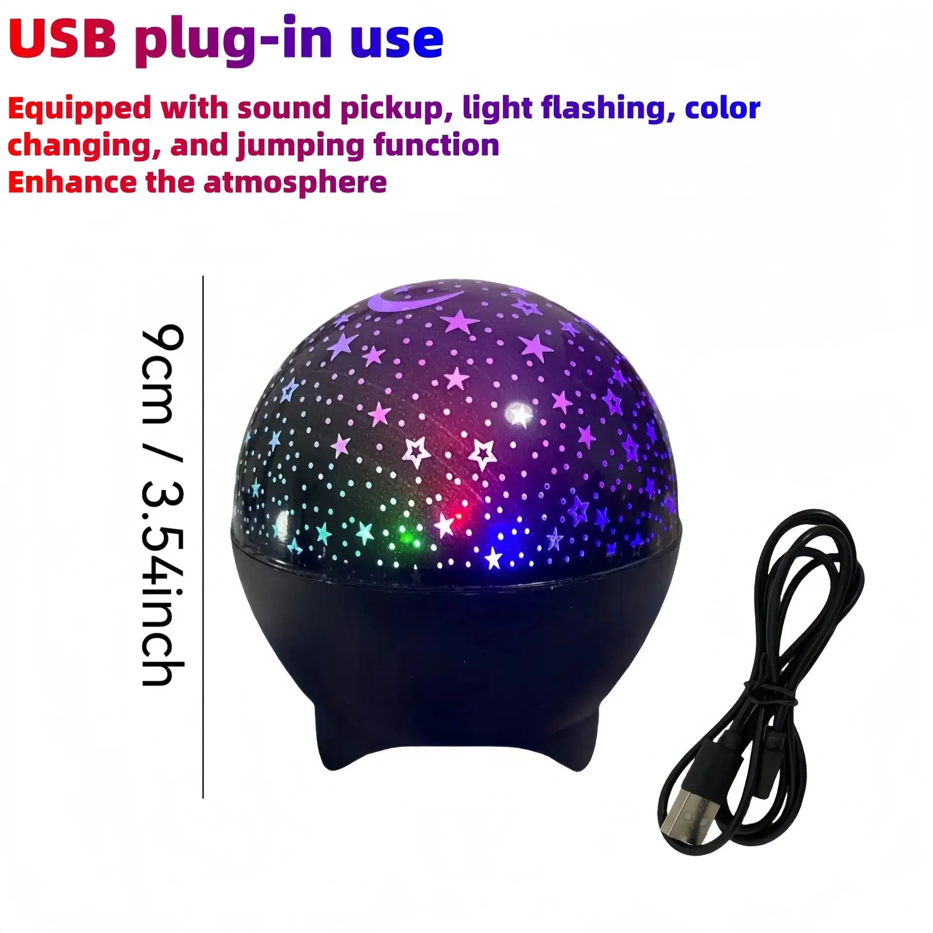 RGB Starry Sky Projection Lamp Bedroom Party Atmosphere Light from PriceLows™