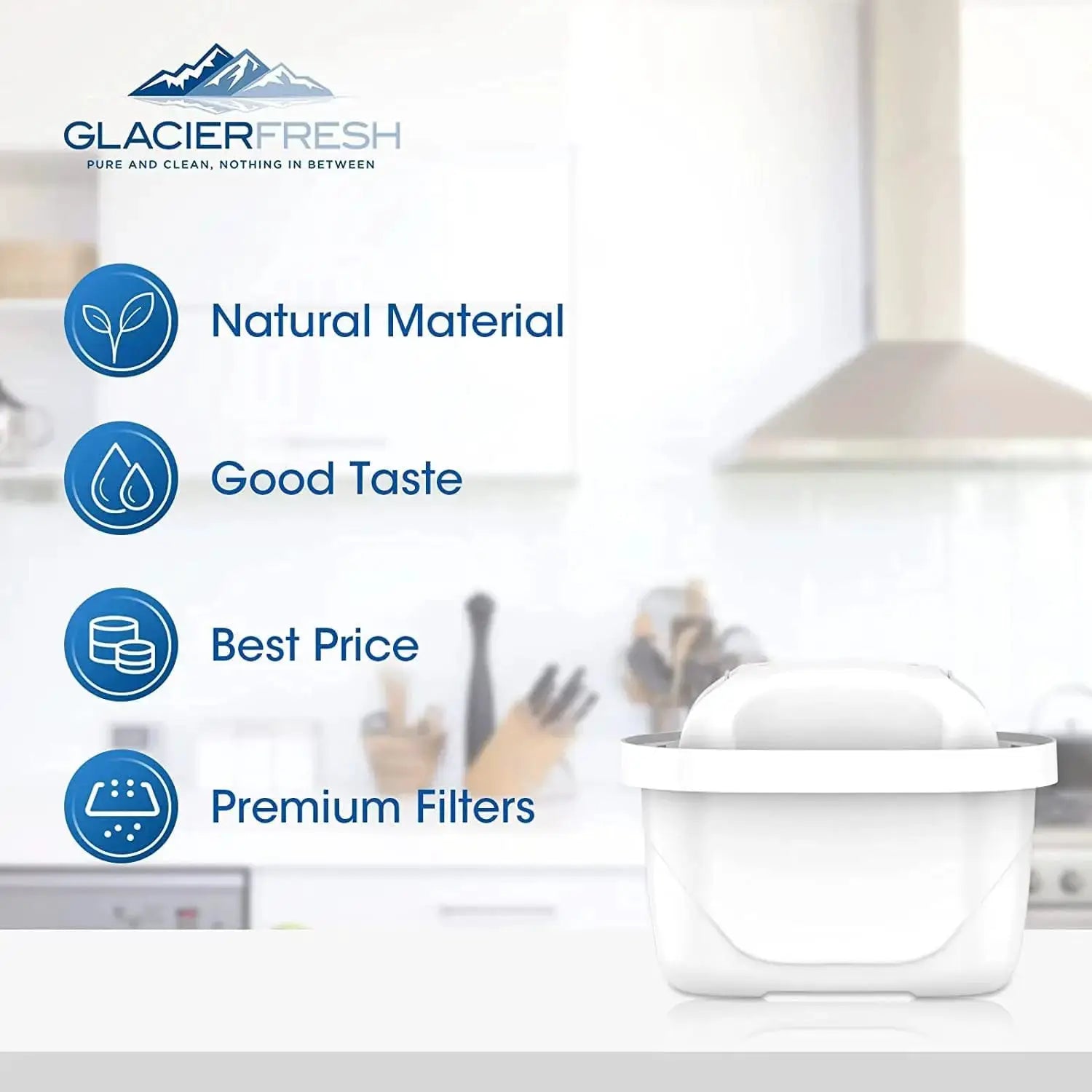 2/4/6pcs Water Filter Cartridges, Compatible with Brita® Maxtra+® Plus, Maxtra Pro® All-in-1 Water Filter, Brita® Mavea® Maxtra+ from PriceLows™
