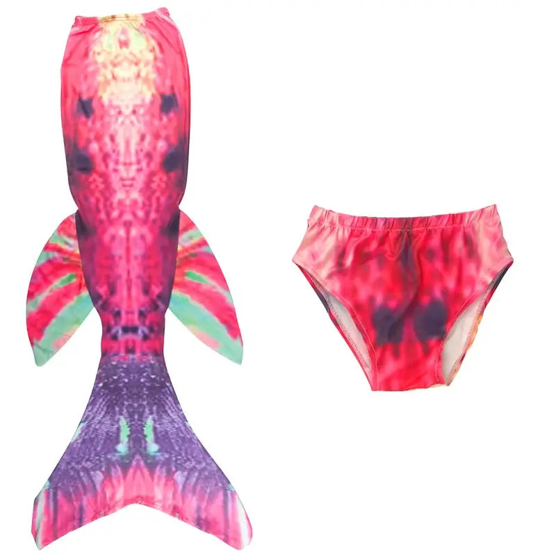 Children Mermaid Swimsuit Bathing Suit Mermaid Princess Cosplay Costume for Girls Pool Party Swimmable Clothing with Shorts from PriceLows™
