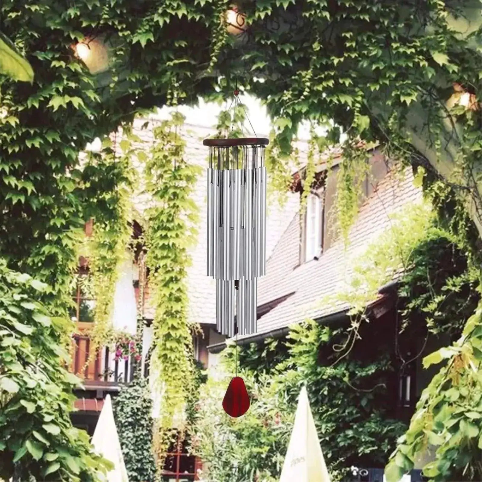27 Tubes Handmade Wind Chimes Outdoor - Concert Pitch Tuned for Deep Soothing Sounds, Hummingbird Design Large Wind Bell for Gar from PriceLows™
