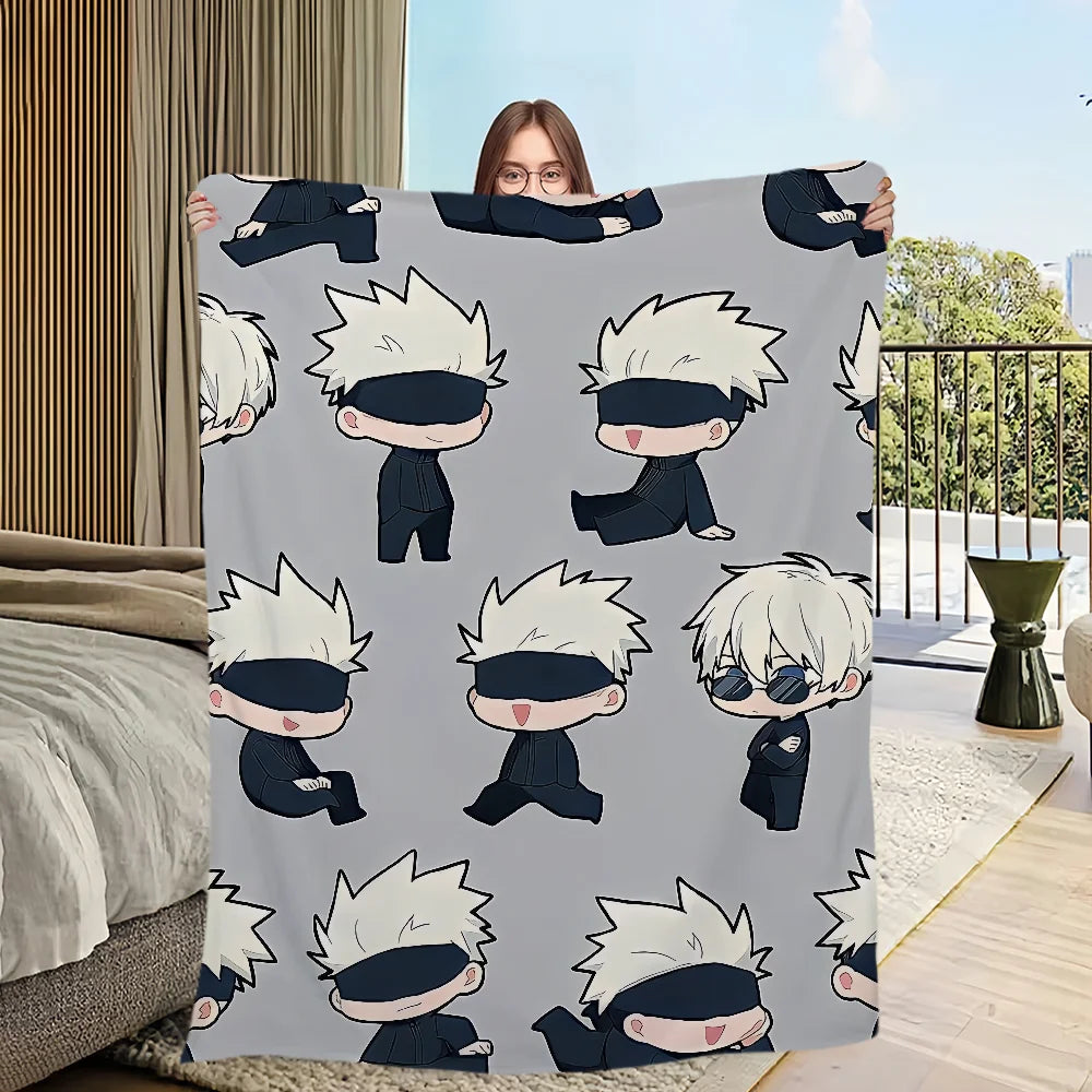 Blanket | Polar Fleece | Printed Anime Pattern | Small