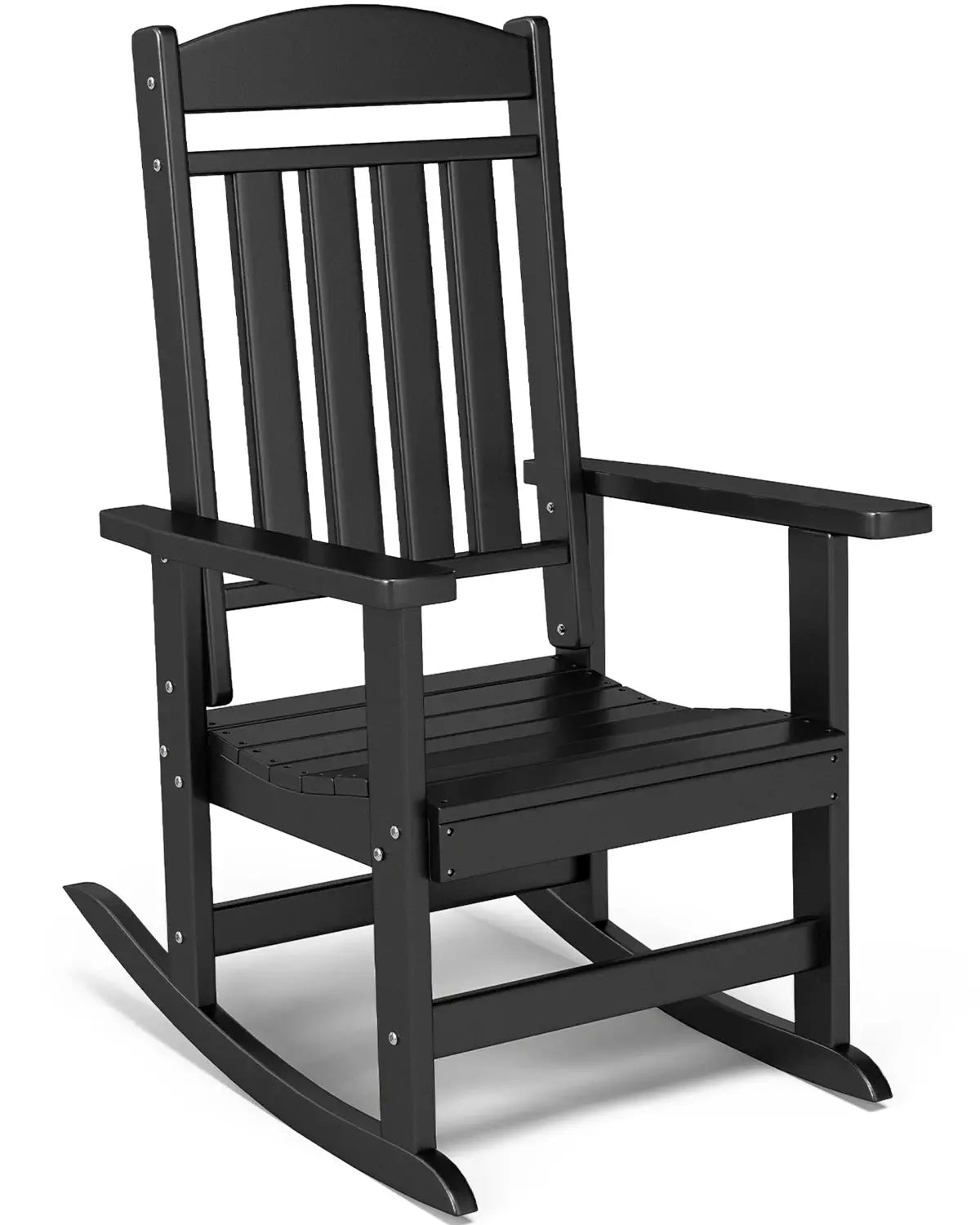 FOOWIN 2pcs Oversized High Back Outdoor Patio Rocking Chair All Weather HDPE Porch Rocker Adult Garden Lawn Indoor from PriceLows™