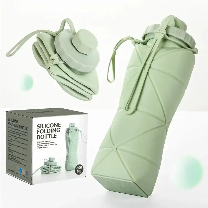 Food-grade Silicone Foldable Water Cup Large Capacity Portable for Outdoor Travel & Sports Heat-resistant Creative Collapsib from PriceLows™
