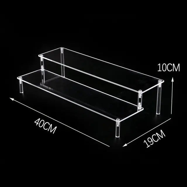 1-5 Tier Acrylic Display Stand Clear Display Riser Rack for Cupcake Perfume Doll Décor Organizer Amiibo Funko POP Figures DC05 from PriceLows™