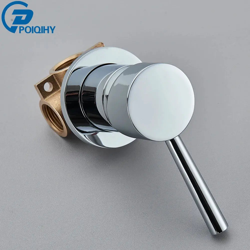 Brass Mixer Tap | Hot Cold Mixer Valve | Shower Diverter Valve | Black Chrome