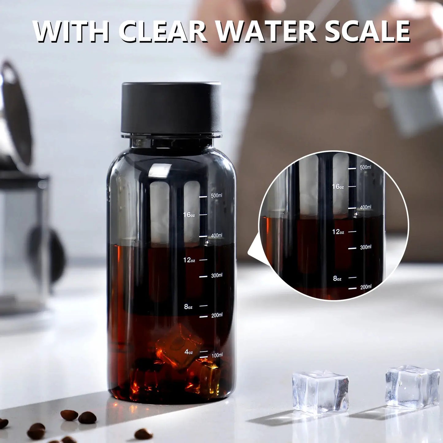 Bincoo 600ml Cold Brew Coffee Tea Maker with 300-Mesh Filter Leakproof Iced Drink Travel Tumbler BPA-Free Tritan Material from PriceLows™