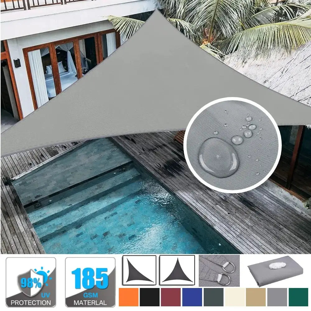 Triangle Shade Sail | Waterproof Oxford | UV Block | 3 Angles