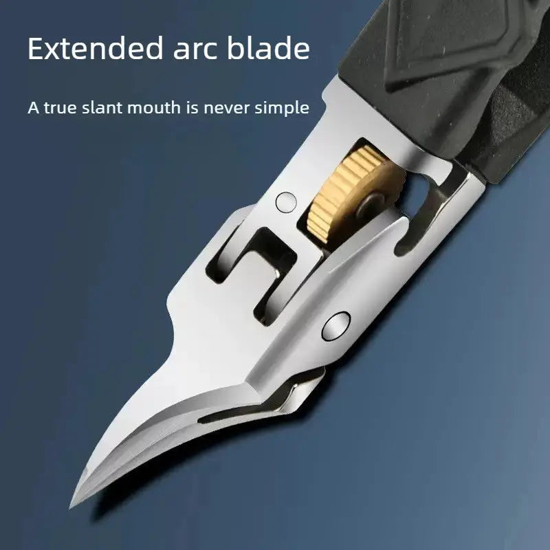 Nail Clipper | Angled Design | Lock Switch Stainless Steel | One Size