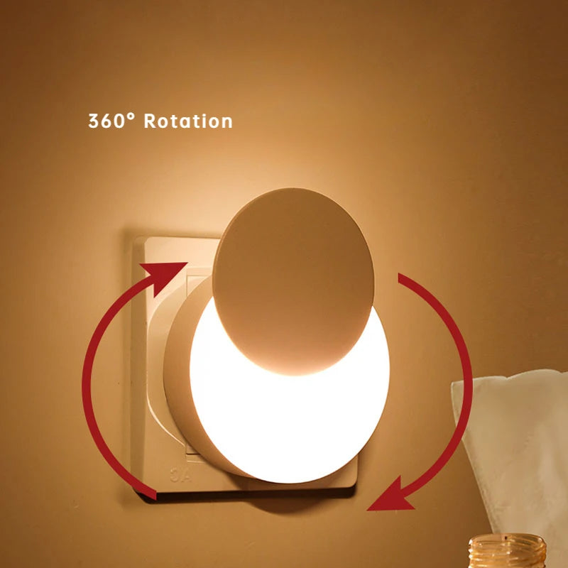 LED Night Light | Light Sensor | EU US Plug | 10cm