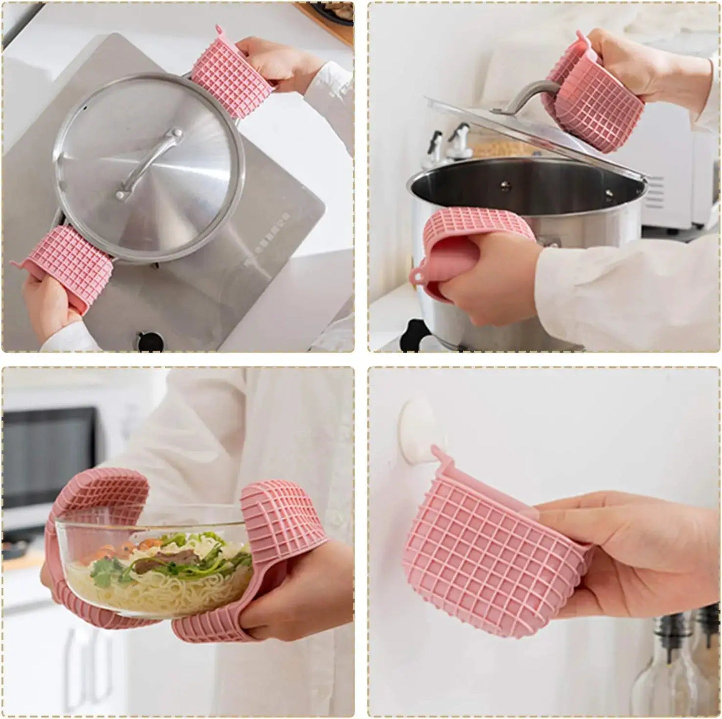 Oven Mitts | Heat Resistant Silicone | Non Slip Grip | Single Pack