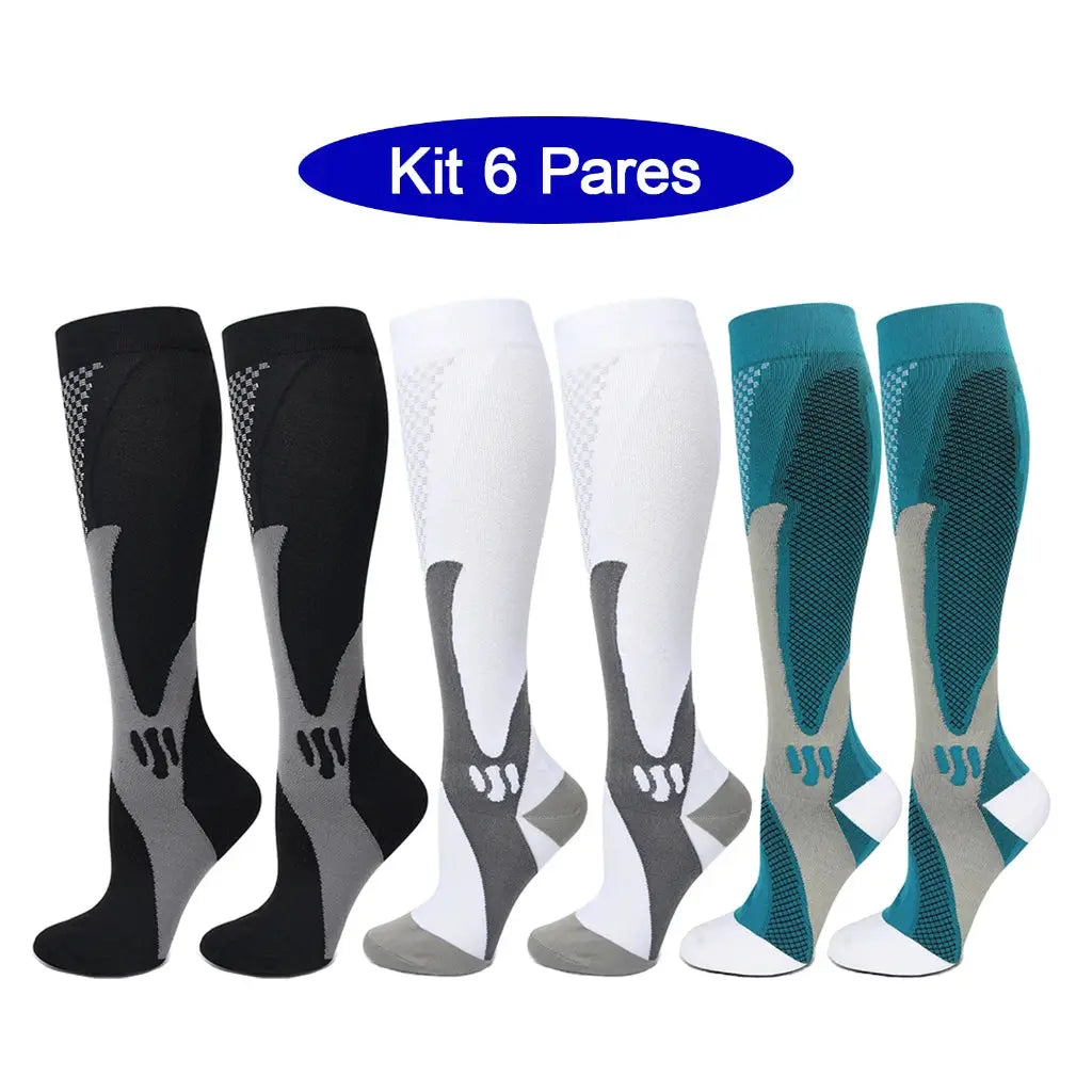Compression Socks | 20-30mmHg | 6 Pairs | EU 35-45