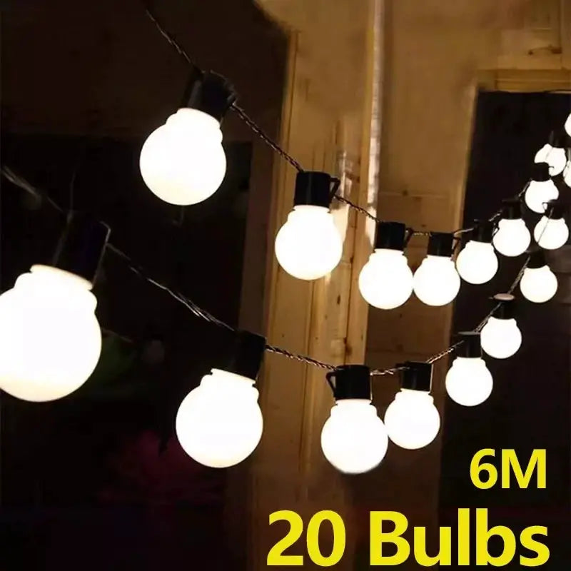 G50 Street Garland Light Bulbs LED Fairy String Light Outdoor Lights Garden Patio Christmas Decoration from PriceLows™