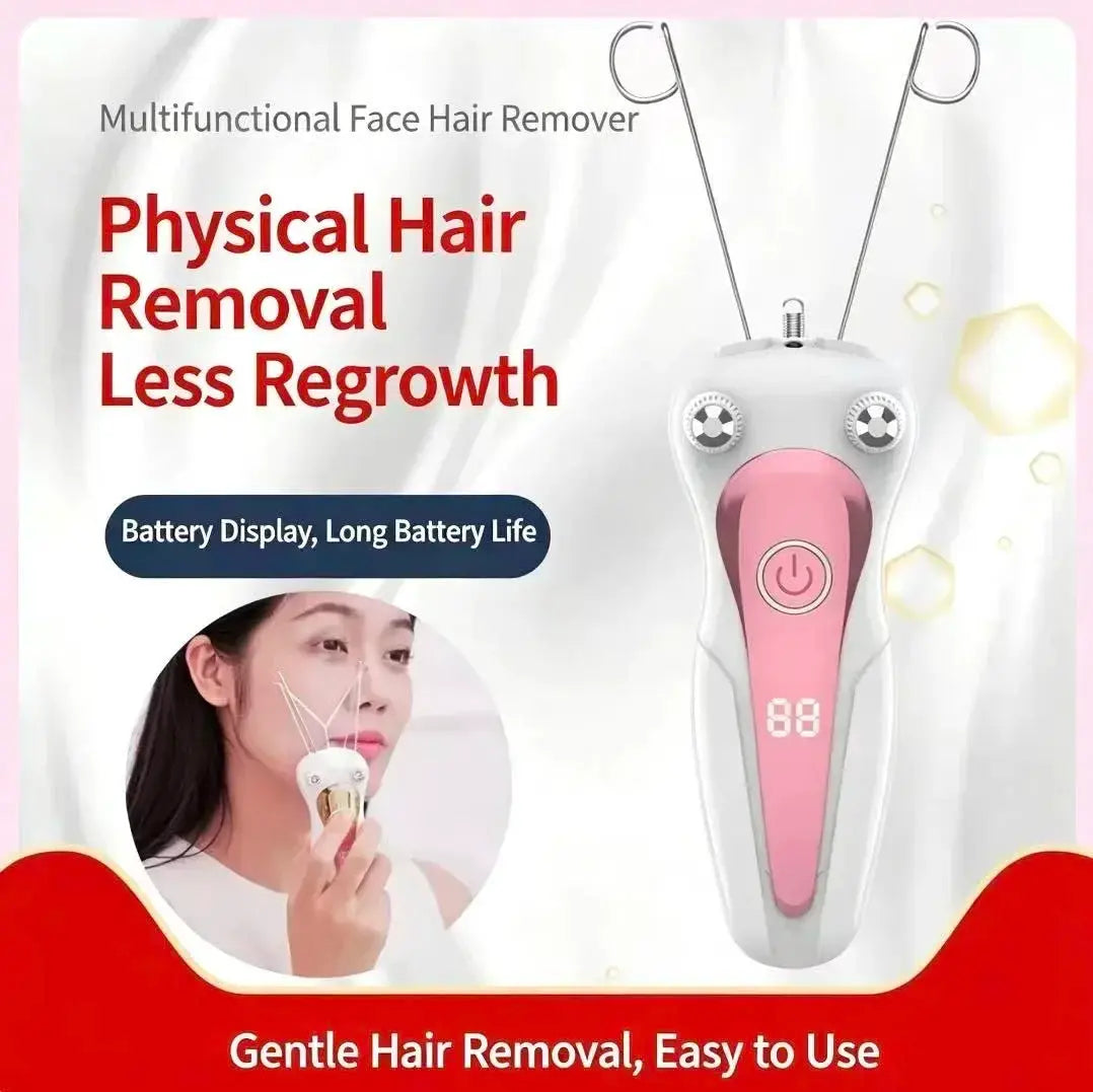 Mini Electric Hair Remover | LCD Display | Physical Cutting | Women Body Facial