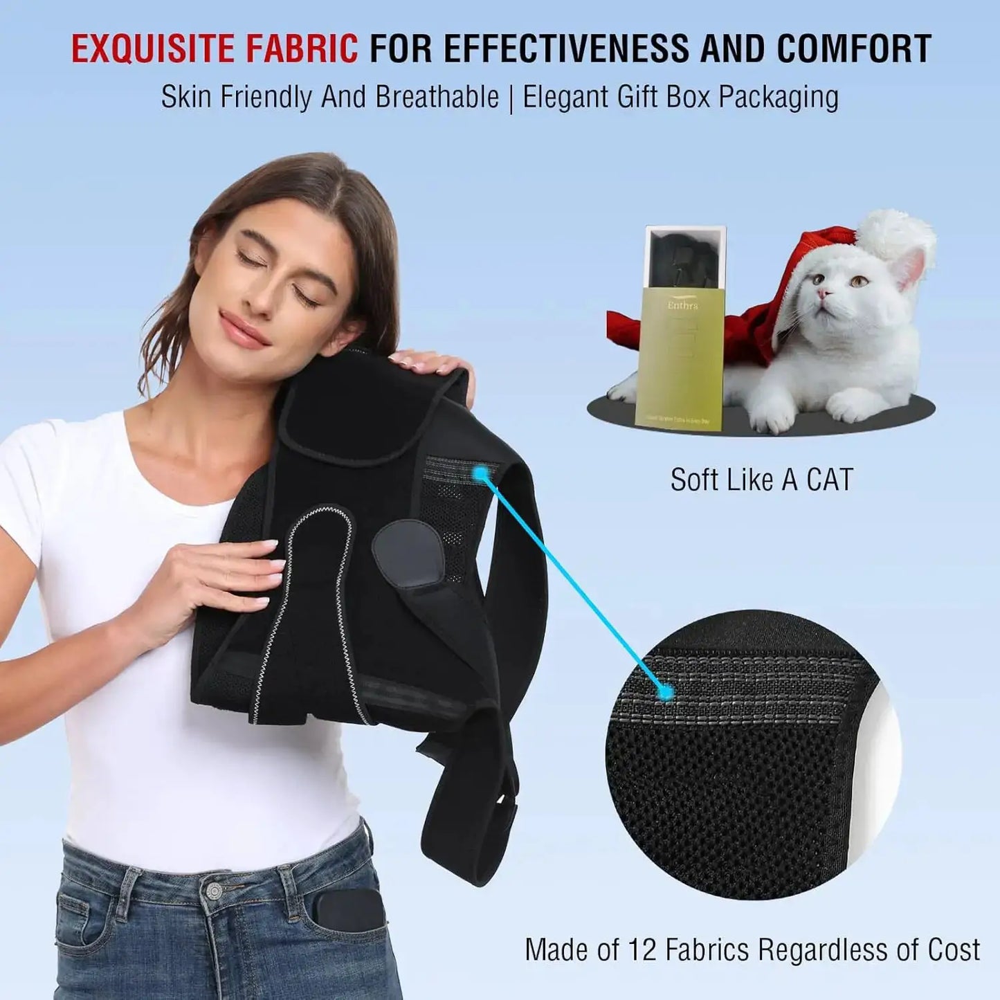 Adjustable Shoulder Posture Brace | Upper Back Support | One Size
