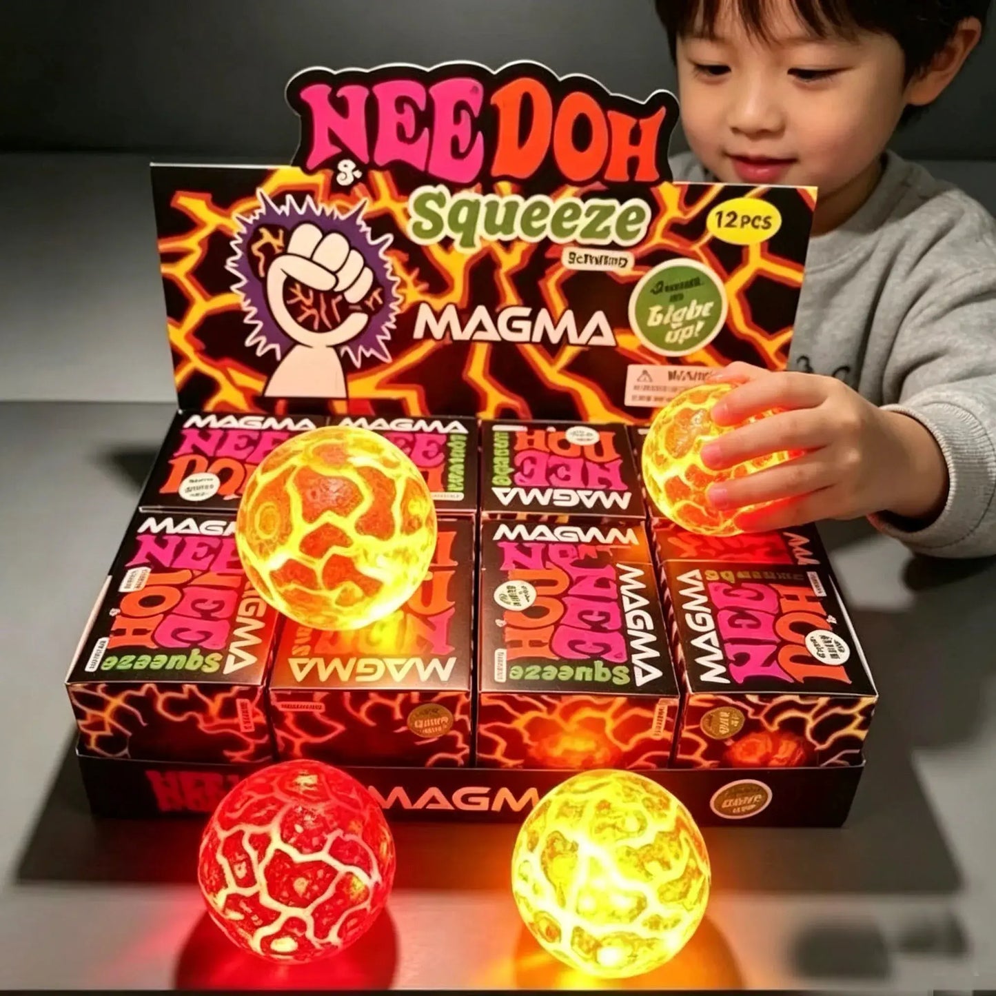 Fidget Toy | Pinch Ball Decompression | Slow Rebound Action | Standard