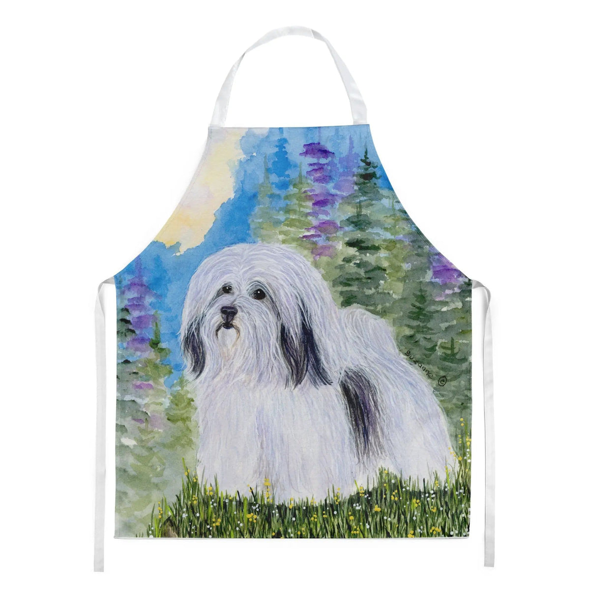 Kitchen Apron | Bib Style Unisex | 27"W x 30"H | Havanese