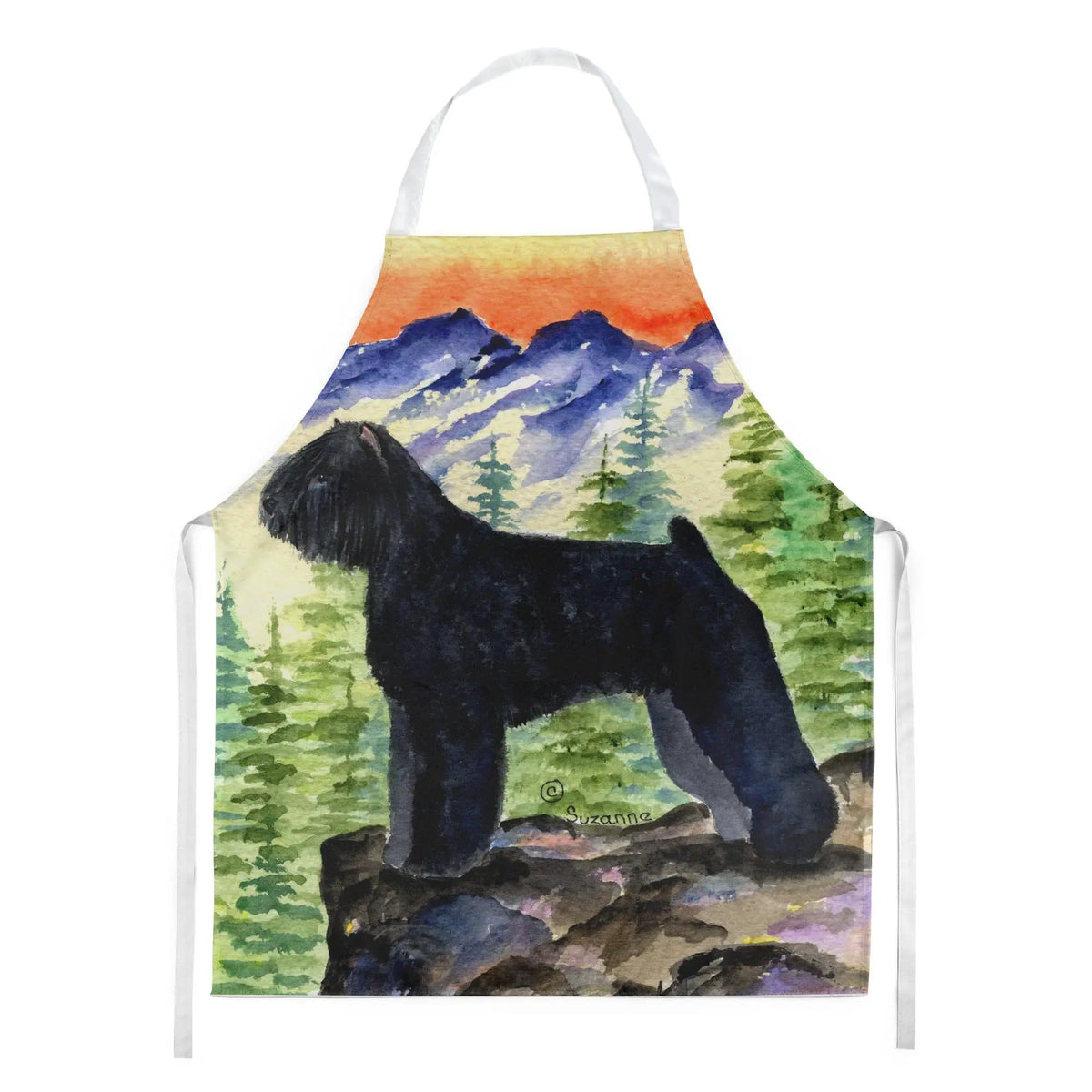 Kitchen Apron | Bib Style Unisex | 27"W x 30"H | Bouvier des Flandres