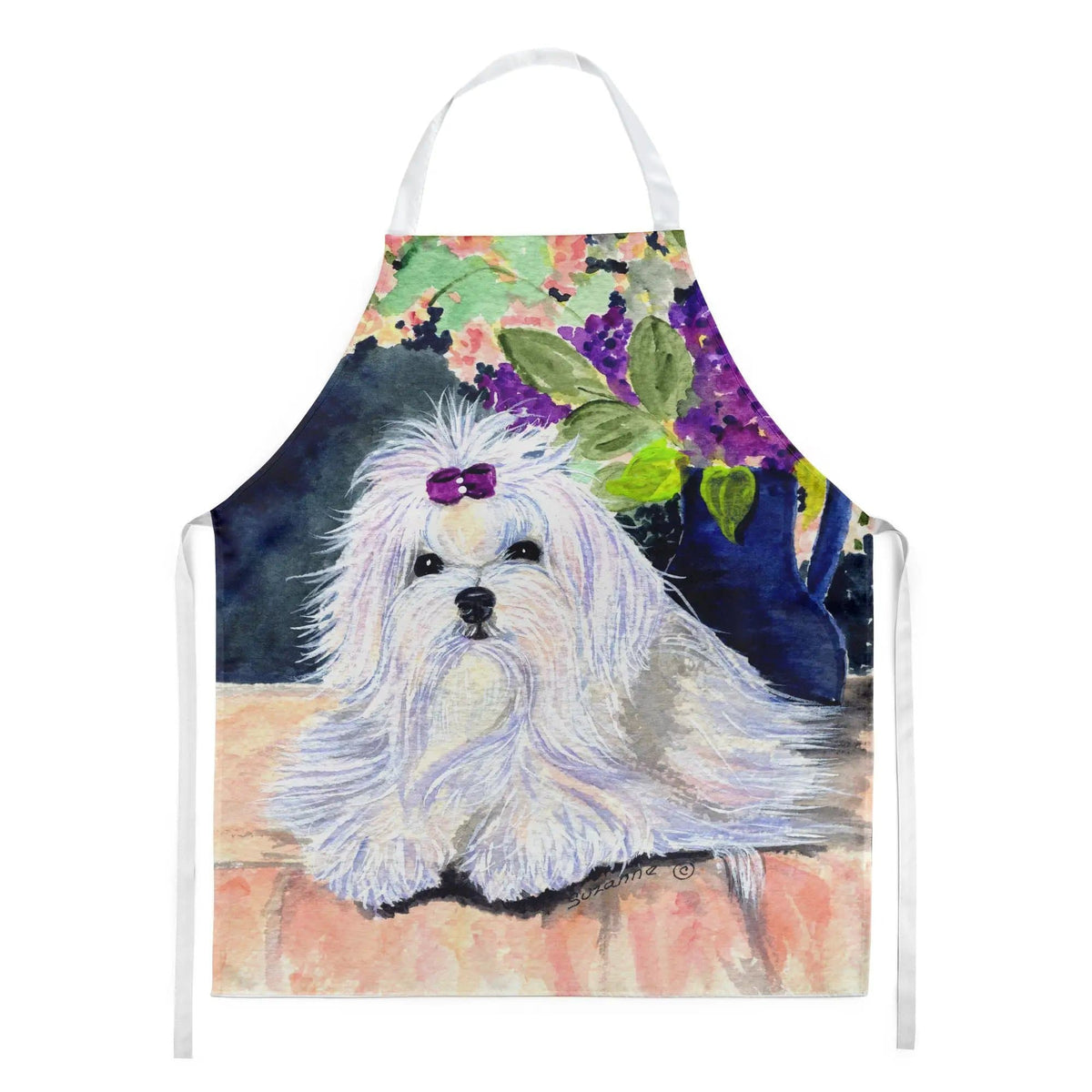 Kitchen Apron | Bib Style Unisex | 27"W x 30"H | Maltese