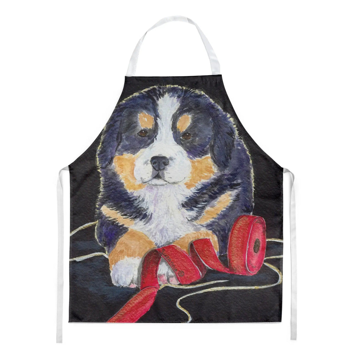 Kitchen Apron | Bib Style Unisex | 27"W x 30"H | Bernese Mountain Dog (Style 5)