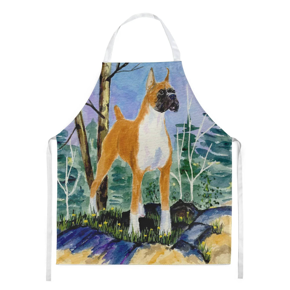 Kitchen Apron | Bib Style Unisex | 27"W x 30"H | Boxer