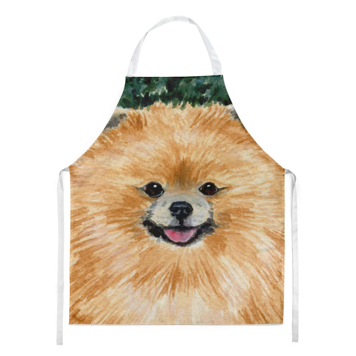 Kitchen Apron | Bib Style Unisex | 27"W x 30"H | Pomeranian (Style 6)