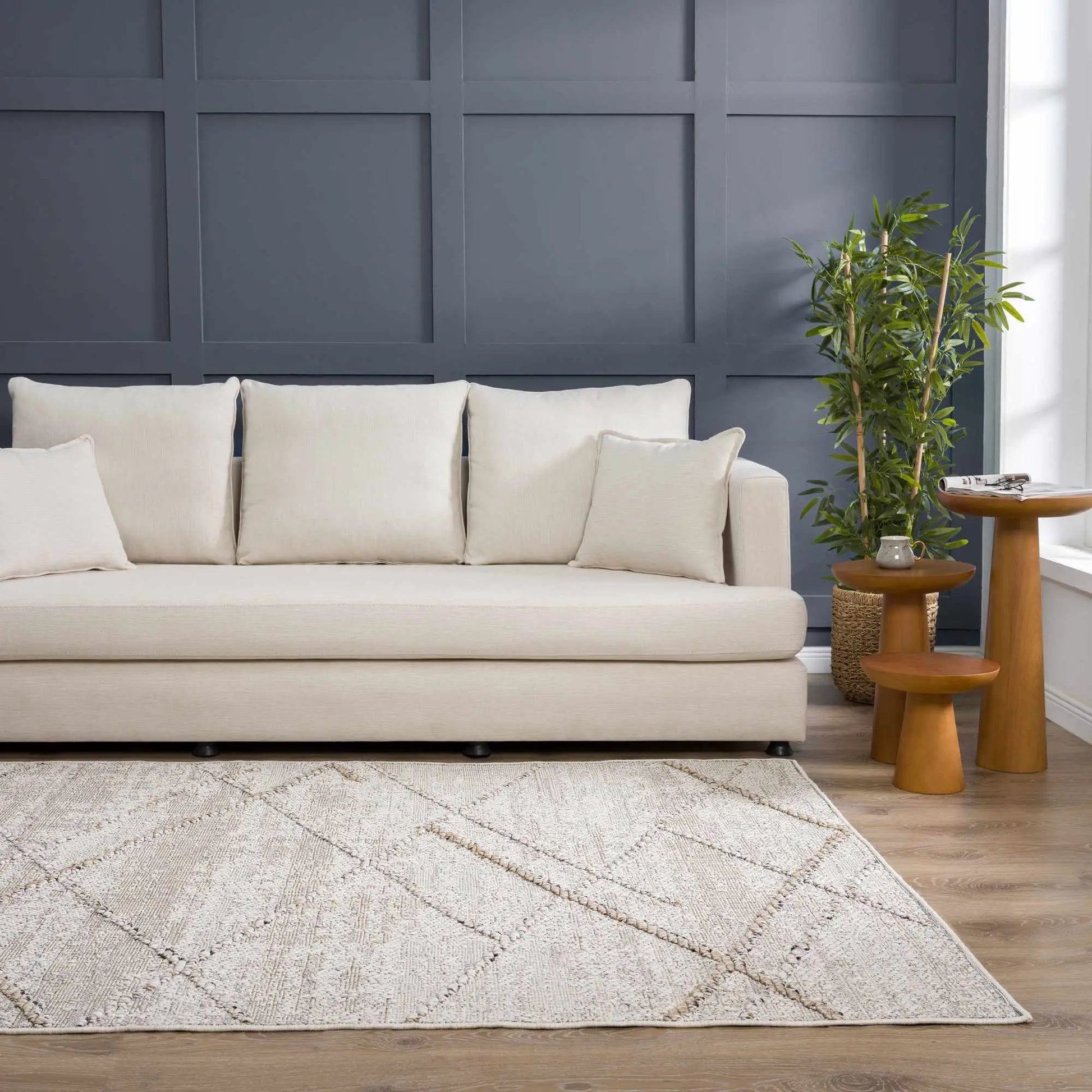 Baqer Bone & Tan Area Rug from PriceLows™