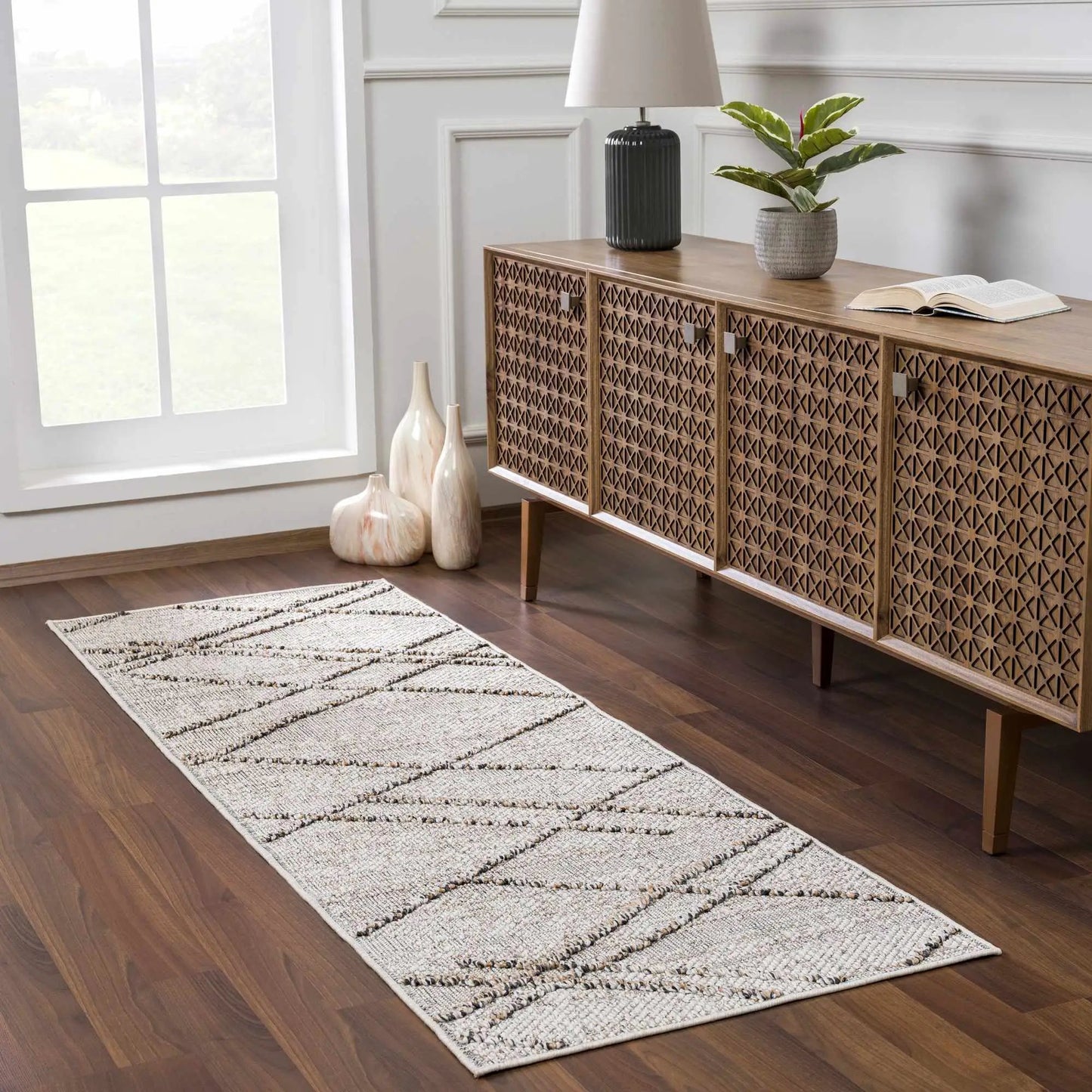 Baqer Bone & Tan Area Rug from PriceLows™