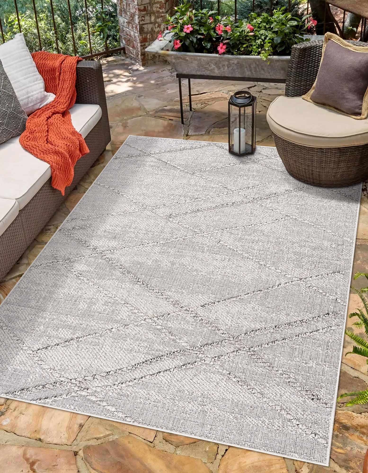 Baqer Bone & Taupe Area Rug from PriceLows™