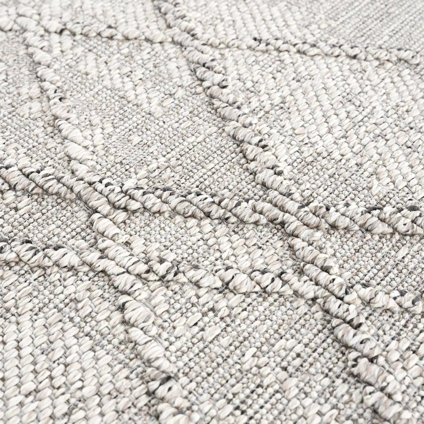 Baqer Bone & Taupe Area Rug from PriceLows™