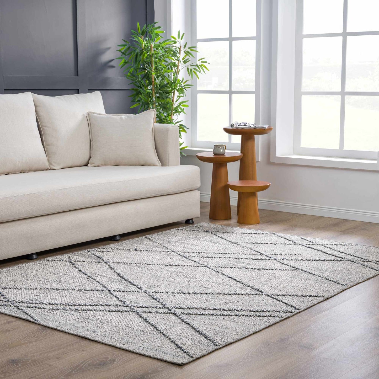 Baqer Taupe & Gray Area Rug from PriceLows™