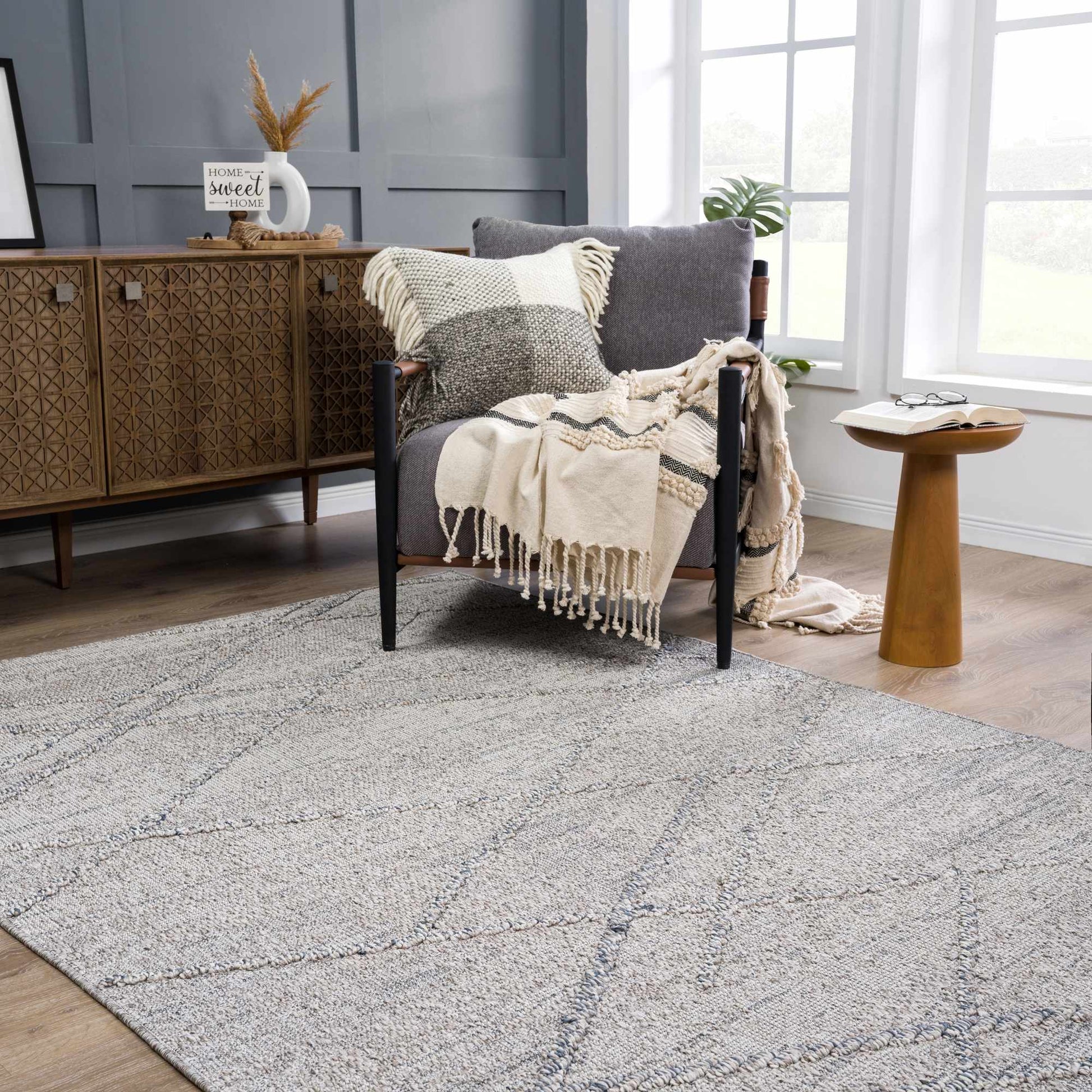 Baqer Taupe & Gray Area Rug from PriceLows™
