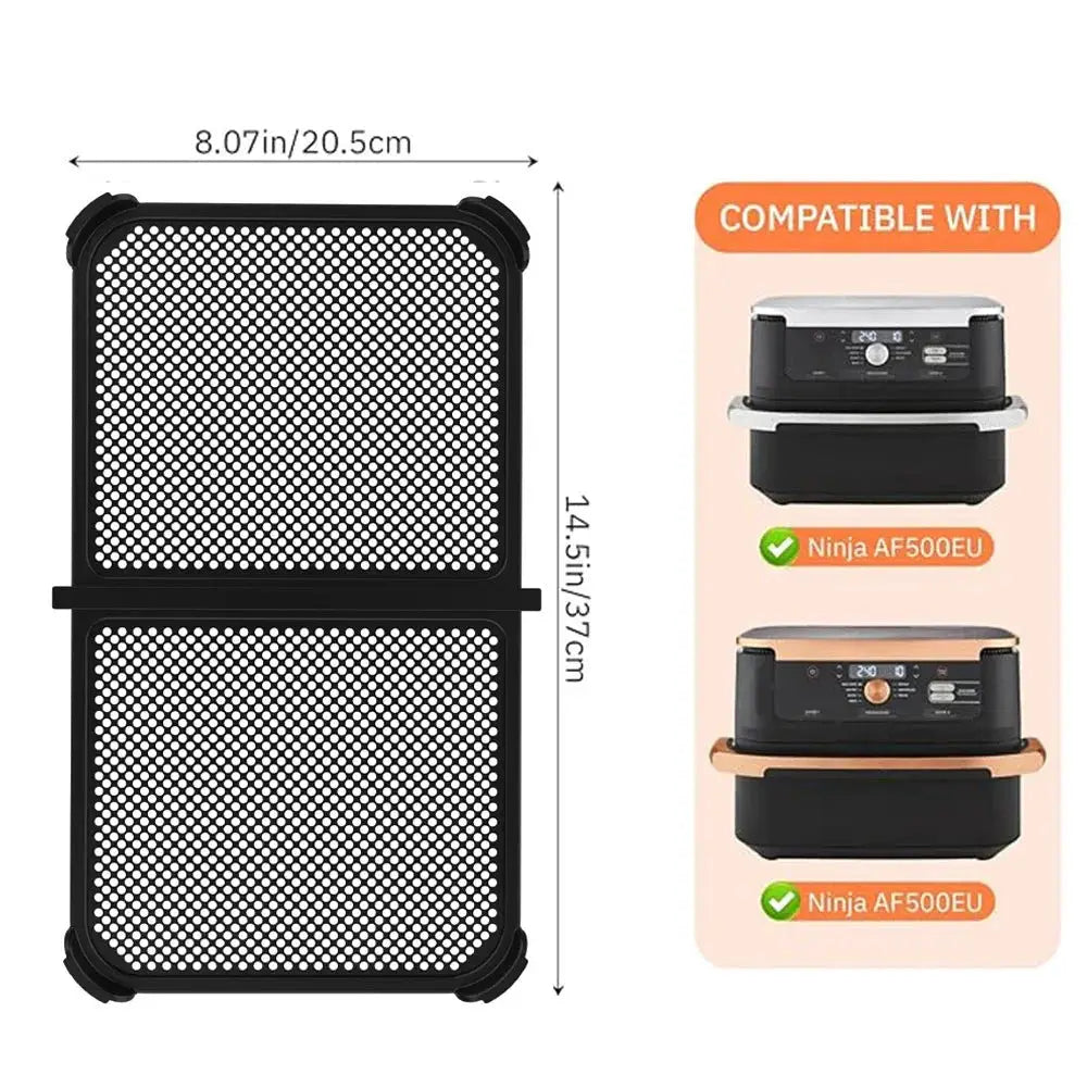 Air Fryer Splatter Guard | Heat Resistant Silicone | Ninja AF500 Compatible | Foldable