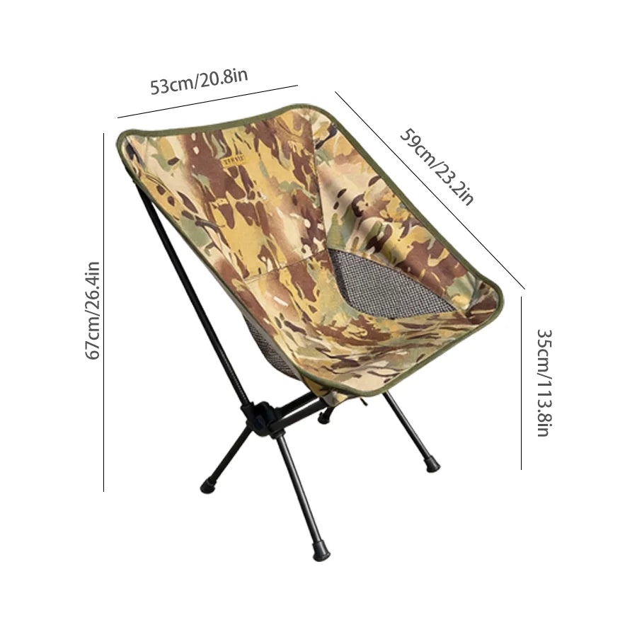 Foldable Camping Chairs Set | Ultralight | Aluminum Frame | Moon Chair Style