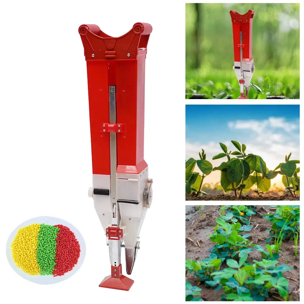 Standing Seeding Handheld Seeder Fertilizer Seed 35,876ft2/D Dual-tube Manual Seeding Fertilizer for Agriculture from PriceLows™