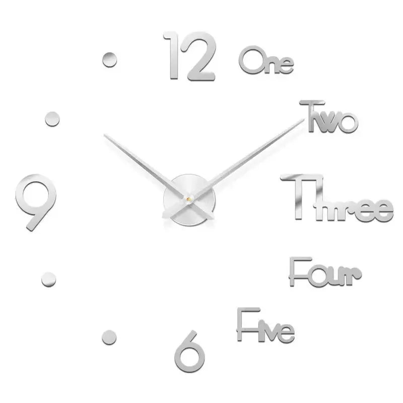Large 3D Wall Clock Luminous Classic Wall Clocks DIY Digital Clock Wall Watches Stickers Silent Clock for Home Living Room Table from PriceLows™