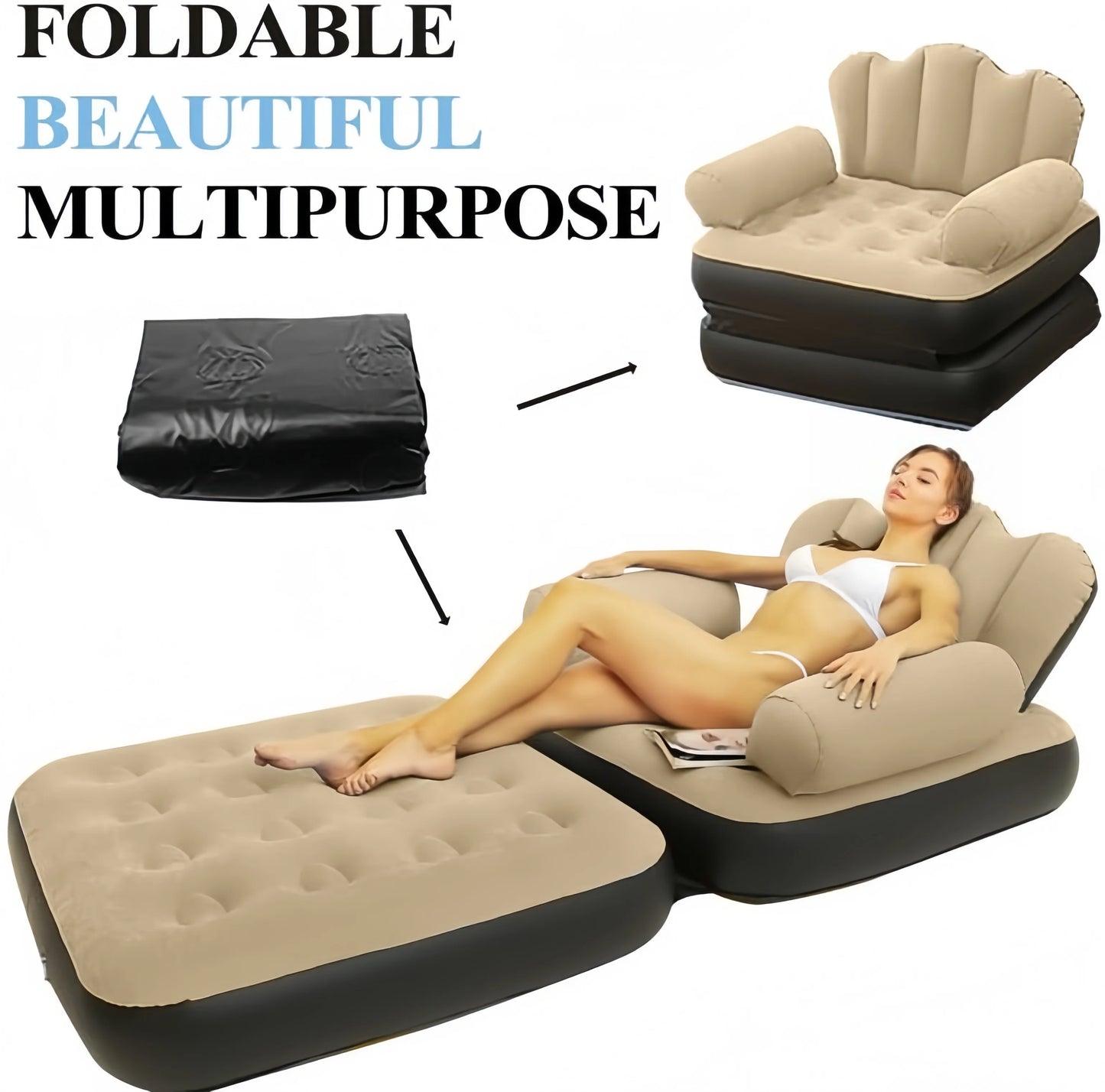 Inflatable Sofa | Five In One Design | Foldable Lounge Chair