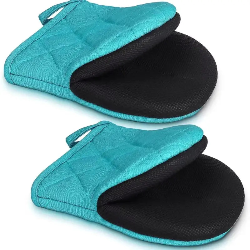 Oven Mitts | Heat Resistant 500°F | Non-Slip Silicone Lined | 2 Pack