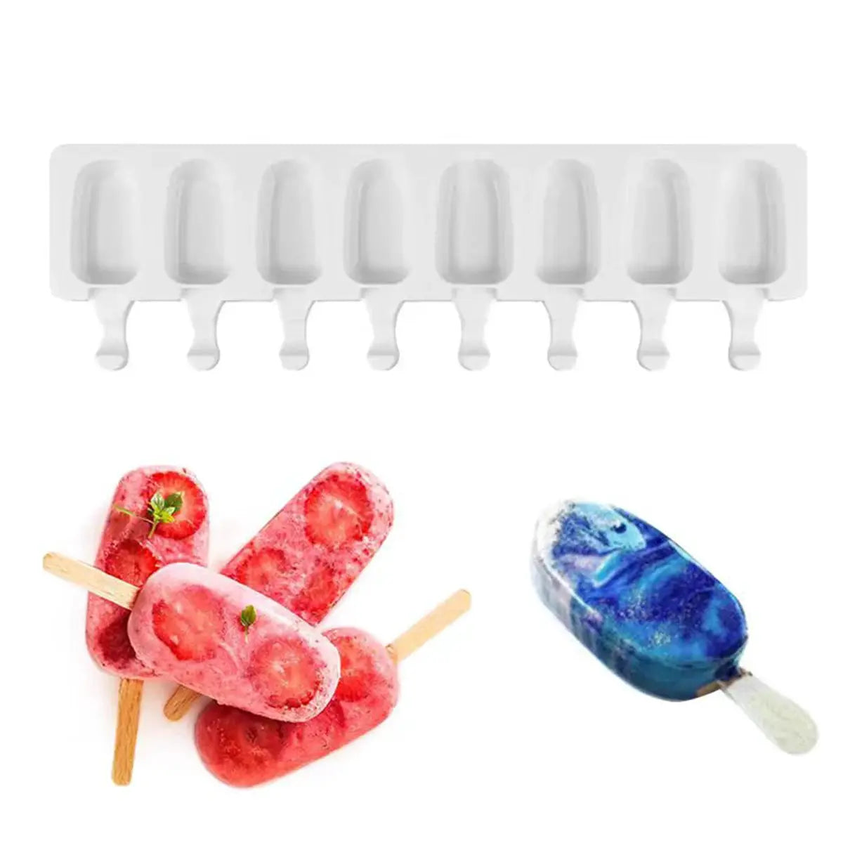 Silicone Ice Cream Mold，DIY Silicone Mold ，Fruit Juice Ice Tray ，Popsicle Mould ，Baking from PriceLows™
