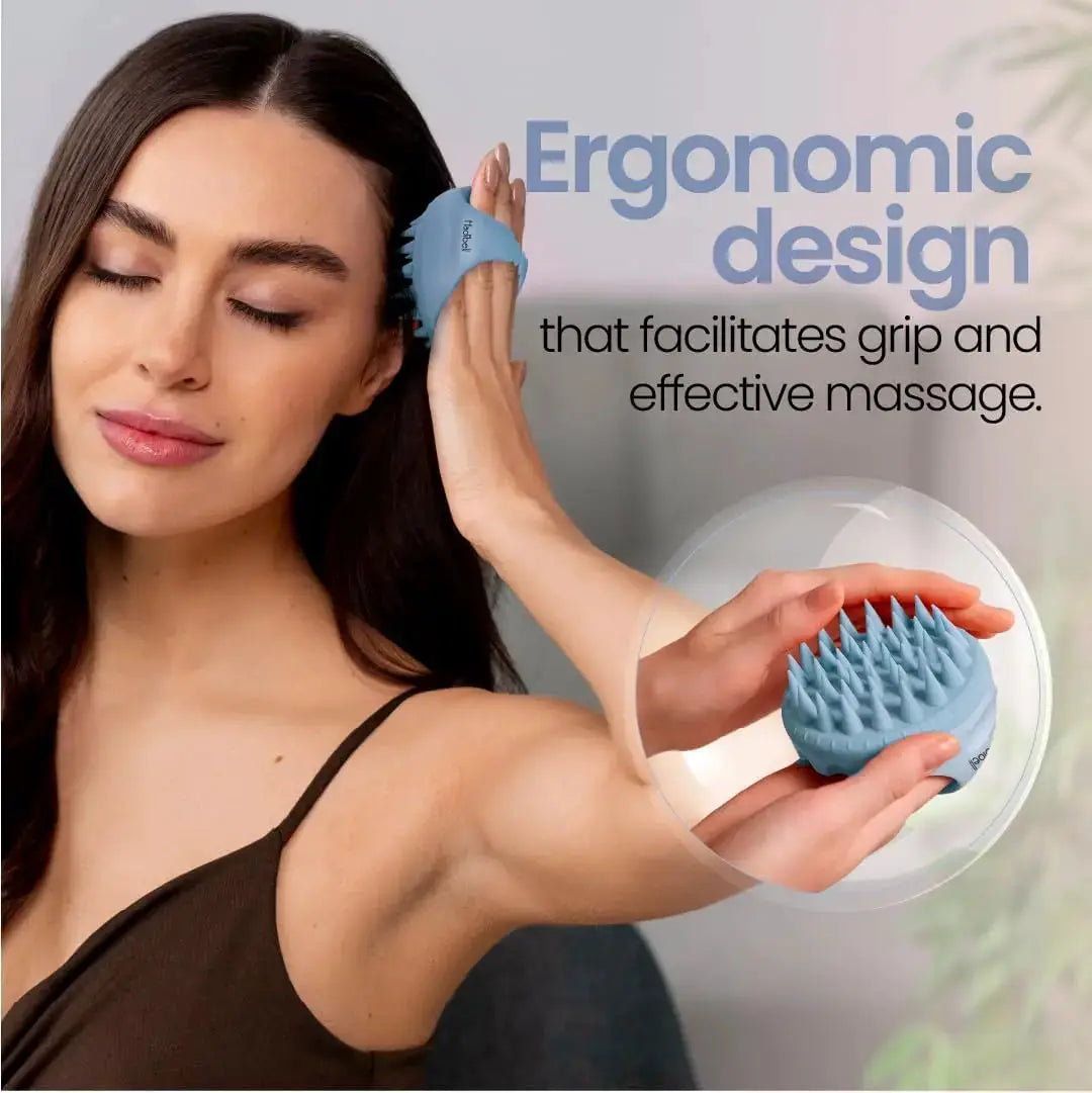 Scalp Massage Brush | Anti-Dandruff Exfoliator | Wet And Dry Use