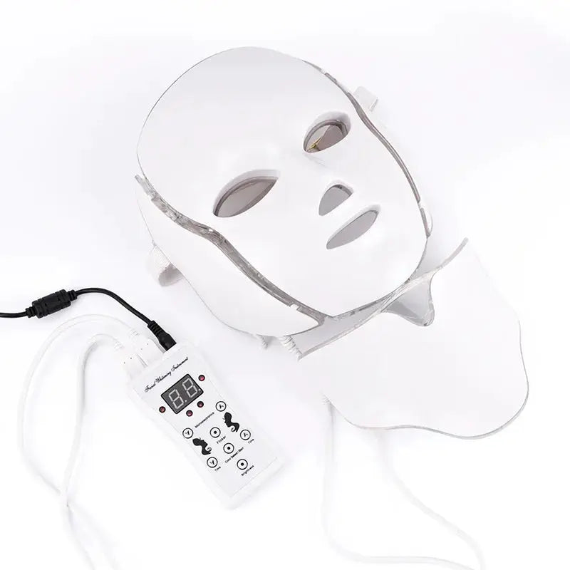 7 Colors Photon Therapy Led Facial Mask Skin Rejuvenation Tighten Acne Anti Wrinkle Korean Face Neck Beauty Spa Instrument from PriceLows™