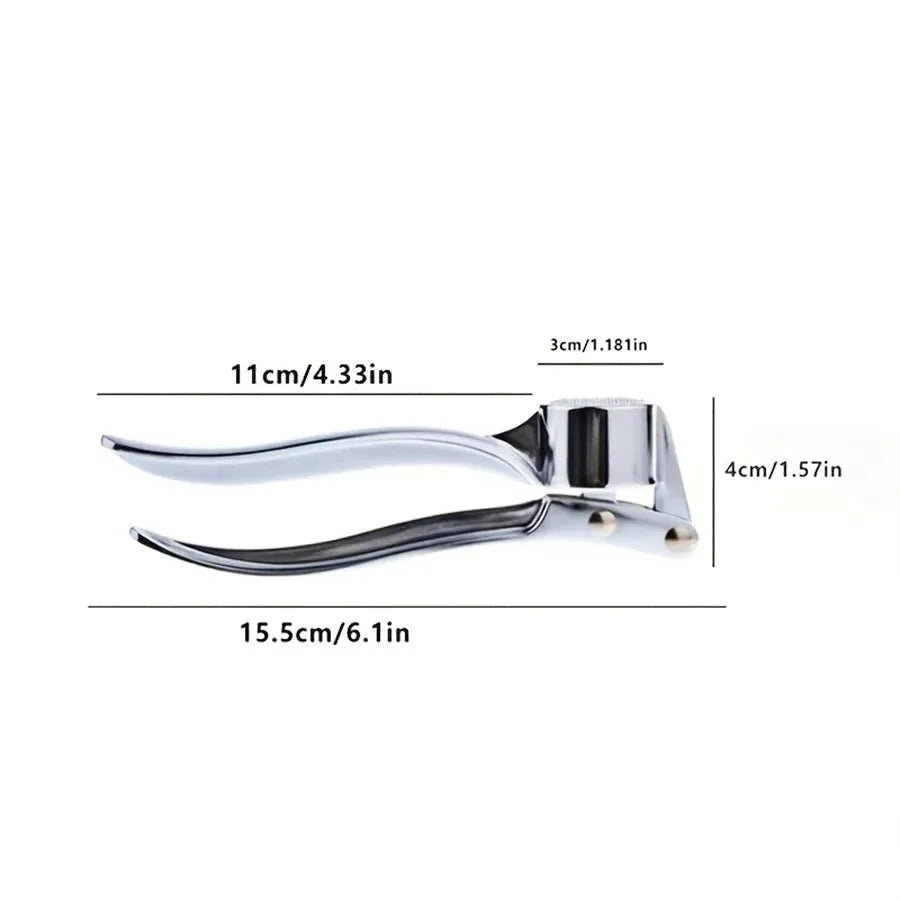 3-in-1 Aluminum Alloy Garlic Press, Nut Cracker & Bottle Opener. 18x5cm, Heavy Duty, Multipurpose Tool from PriceLows™
