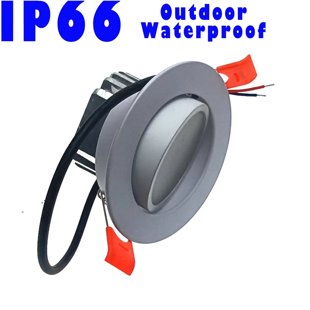 LED Downlight | Adjustable Angle 24V DC | Waterproof IP67 | 6W 9W 12W
