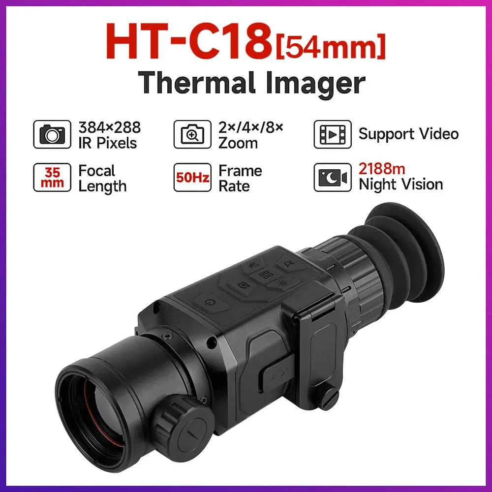 Thermal Imaging Monocular HT-C18 384x288 HT-C19 Infrared Resolution Ratio Mini Wifi Camera 1080p Hd - Night Vision Included from PriceLows™
