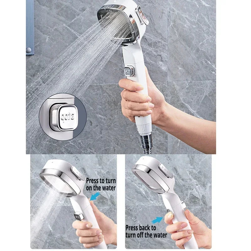 Shower Head | High Pressure | Water Saving | 3 Modes
