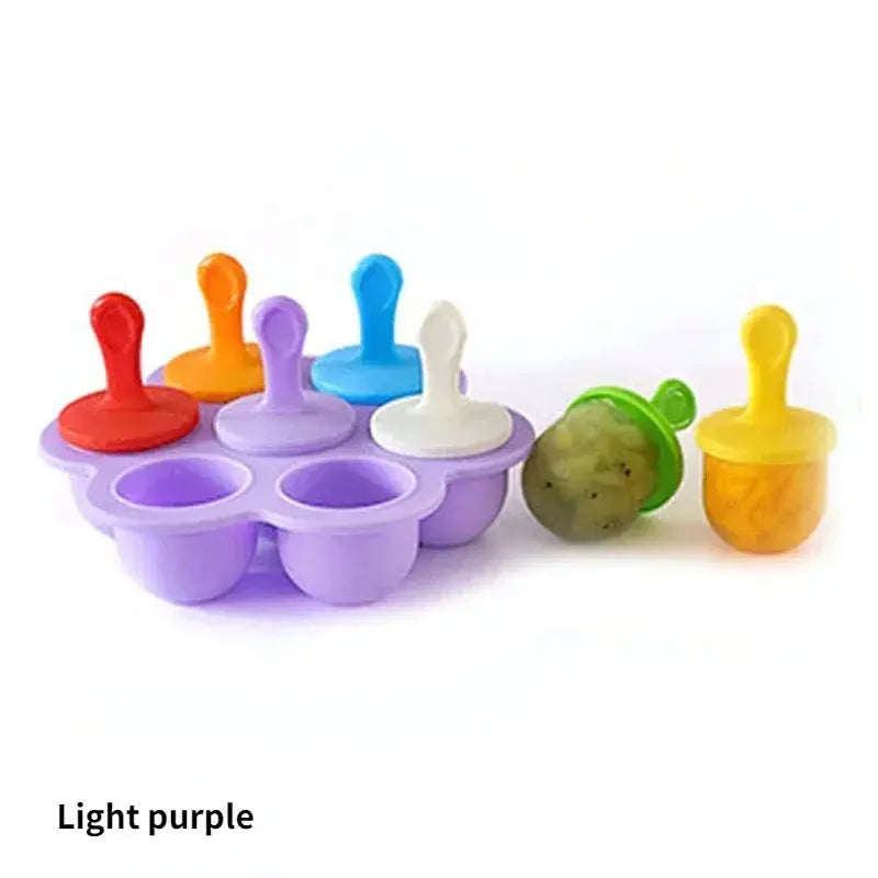1pc 7 Holes DIY Ice Cream Pops Silicone Mold Ice Cream Ball Maker Popsicles Molds Baby Fruit Shake Home Kitchen Accessories Tool from PriceLows™