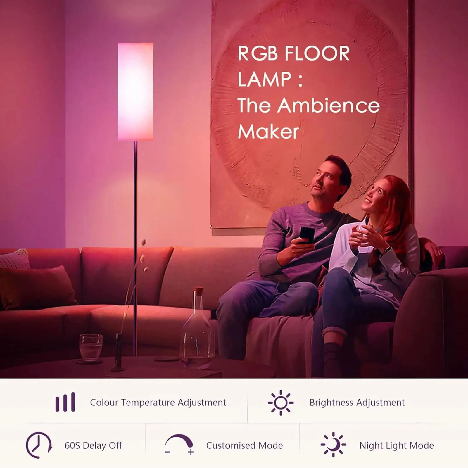 Modern Floor Lamp Modern Floor Lamp Standing Tall Light Foot for Bedroom Living Room Study Room Bedroom Floor Lamp from PriceLows™